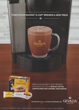 2014 Gevalia Coffee - Kaffe Mocha Latte - Keurig K-Cup - Magazine Print Ad Photo picture