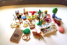 Vtg Gumball Charm Cracker Jack LOT Vending machine prizes toys trinkets picture