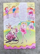 Vintage 2020 Hallmark Easter Card Miss Eggamerica Chicken Pageant Kate Ghio Art picture