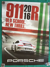 PORSCHE OFFICIAL SHOWROOM 911 R POSTER 'OLD SCHOOL' 2016 NEW RARE picture