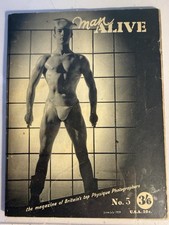 MAN ALIVE #5 1960’s VTG BRITISH PHYSIQUE PHOTOGRAPHY & ART MAGAZINE GAY INTRST picture