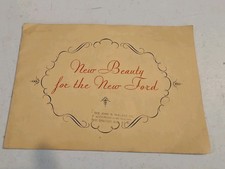 Vintage 1929 NEW BEAUTY for the NEW FORD Brochure  John S. Walker Co. Detroit MI picture