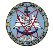 Vintage USS William V Pratt DLG-13 Navy Ship Jacket Patch 6 inch Beautiful picture