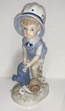 Vintage, First Edition MANN PORCELAIN FIGURINE 9.5” BOY #312 LUV-19 picture