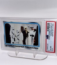 1980 Empire Strikes Back STORMTROOPER TAKEOVER Card #218 NM PSA 8 picture