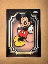 Topps Chrome Disney 2024 Mickey Mouse #1 Base Set Card, Sleeved picture