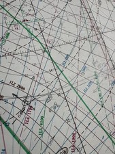 Map British Caledonian Boeing 707 G-AZPW JFK-GAT 1972 Chart Map route Atlantic. picture