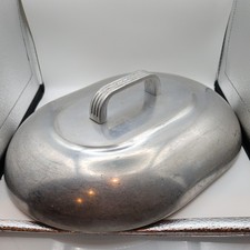 Vintage Wagner Ware LID ONLY For Magnalite  4265 8 Quart Oval Roaster 13x10 In picture