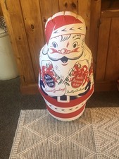 VTG Swifts Premium Ham Christmas Store Display Double Sided Blowup Punching Bag picture