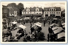 Östergötland Sweden Postcard Linkoping Stora Torget c1920's RPPC Photo picture
