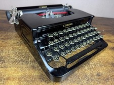 Beautiful Serviced 1937 Corona Standard Flat Top Glossy Typewriter New Platen picture