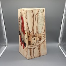 Janet Haefner Large Adobe Pueblo Pottery Sculpture 17” Southwest Art Signed picture
