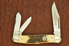 WINCHESTER MADE IN USA GENUINE STAG BIG JUMBO WHITTLER KNIFE 1998 NICE (36393) picture