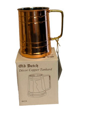 Vintage Old Dutch 16-Ounce Solid Copper Moscow Mule Mug New In Box picture