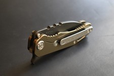 NEW Medford 187 Flipper Frame Lock Folding Knife, Bronze Titanium, PVD, 187F picture