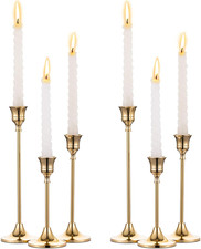 Candlestick Holders Vintage Centerpiece: Gold Antique Moody Decor picture