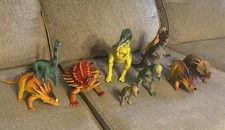 Dor Mei & Imperial Dinosaur Toy Mixed Lot Of 10 1980's Vintage Figures picture