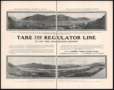 1905 ad COLUMBIA RIVER STEAMBOAT Hood River The Dalles Oregon Regulator Line picture