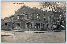 c1910 Summit New Jersey NJ Vintage Postcard Y. M. C. A. Front Building Entrance picture