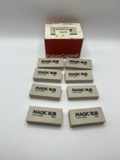 Lot 8 Vintage Faber Castell Magic Rub 1954 Erasers Drafting Vinyl w Box  picture