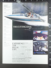 1989 ADVERTISING for Regal Velocity 22 23 30 speed power boat picture