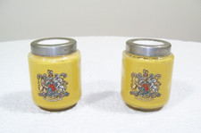 Antique/Vintage Colman’s DSF Mustard Advertising Glass Jars,  England, Lot of 2 picture