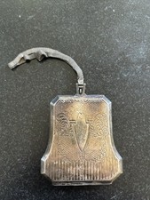 Antique Edwardian Make up Compact with Photo Slot  1910's picture