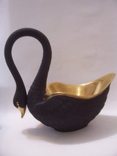 STUNNING L'OBJET BLACK SWAN LARGE MINT USSED CONDITION 13 INCHES HIGH picture