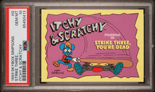 1993 Skybox The Simpsons Itchy & Scratchy #12 PSA 10 GEM MINT (RARE: Pop 5) picture