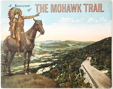 1930s Mohawk Trail Massachusetts Souvenir Booklet Colorized View Berkshire Hills picture