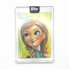 2026 Topps Mint Disney Anna Frozen Original Sketch Card 1/1 Greg Treize Signed picture