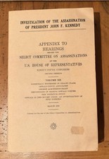 HSCA Investigation into Assassination of JFK - Appendix to Hearings, Vol. 12 picture