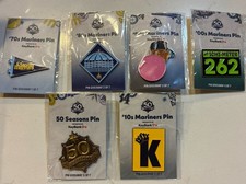 Seattle Mariners 50th Anniversary Pin Set 1970s-2010s, 50 Seasons picture
