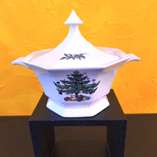 Vintage Nikko Christmastime Handled Soup, Gravy Tureen with Lid Original Box picture