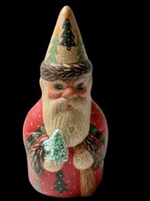 Vaillancourt Folk Art Chalkware Father Xmas 9730 Ltd Ed 8th Starlight #511 1997 picture