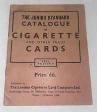 Vintage The Junior Standard Catalogue of Cigarette and other Trade Cards c1950 picture