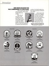 Lockheed-California 1987 US Navy ASW Squadron Patches Vintage Print Ad picture