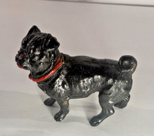 Vintage English Bulldog Figural Inkwell Hinged Head Painted Metal Dog 4