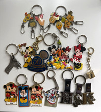 Vintage Disney Keychains Lot Mickey Mouse Minnie Donald Duck Goofy Pluto Pooh picture