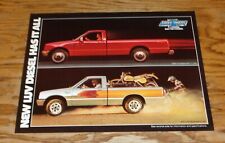Original 1982 Chevrolet LUV Diesel Pickup Truck Sales Sheet Brochure 82 picture