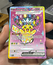 Pokémon TCG Pikachu ex 277/217 | SMALL DAMAGE DOT ON HOLO BOARDER  picture