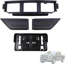 Front Bumper Grille W/Front Bumper Guards Pads & License Plate Frame Bracket Kit picture