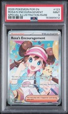 2026 POKEMON POR EN-PERFECT ORDER #123 ROSA'S ENCOURAGEMENT SIR PSA 9 picture