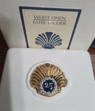 2003 Estee Lauder Solid Perfume Compact 25th Anniversary MIB picture