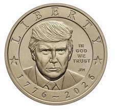PACK OF 5: 2026 P President Trump Semiquincentennial $1 Coin  picture