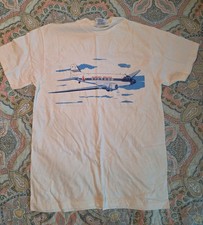 Rare Vintage Piedmont Airlines T Shirt DC 3   A29 picture