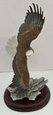 1993 HOMCO “Soaring Eagle” #31 Beautiful Classic Porcelain Signed Mizuno w/Stand picture