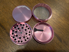 SharpStone 63MM Spice Tobacco Herb Grinder -4 Piece- Pink picture