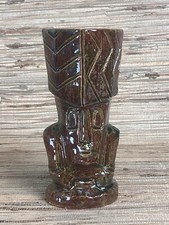 False Idol Wayfarer Tiki Mug by Bosko First Edition Brown & Green #96/125 NIB picture