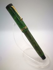VINTAGE PARKER DUOFOLD SENIOR JADE GREEN FOUNTAIN PEN - MADE IN USA 🇺🇸 picture